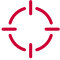 Red target icon representing digital ad campaigns