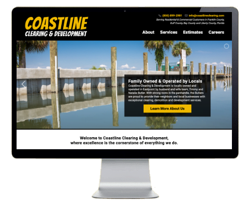 coastline clearing and land development